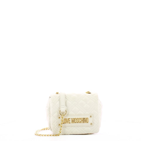 Love Moschino Love moschino - mini borsa a spalla shiny quilted bianco | Italystation.com - Shop Now at italystation.com