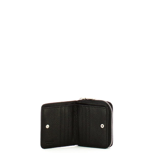 Iuntoo - Armonia Nero Wallet with Two Compartments - 167051 - NERO