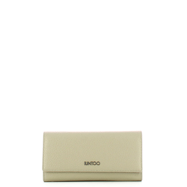 Iuntoo - Armonia Silice Large Flap Wallet - 167052 - SILICE