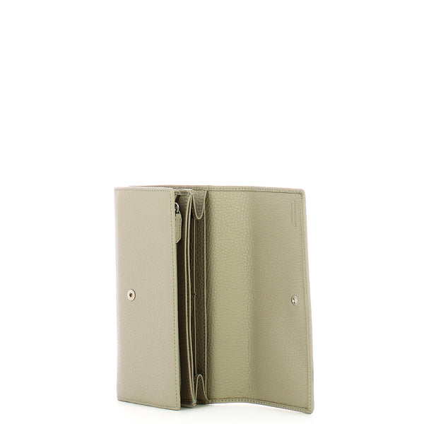 Iuntoo - Armonia Silice Large Flap Wallet - 167052 - SILICE