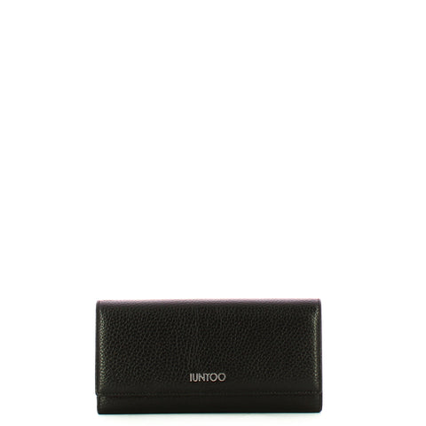 Iuntoo - Armonia Nero Large Flap Wallet - 167052 - NERO