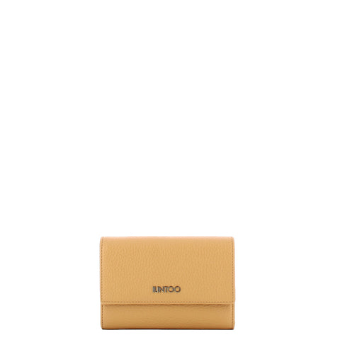 Iuntoo - Armonia Biscotto Medium Wallet with Flap - 167055 - BISCOTTO