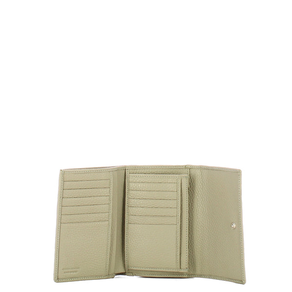 Iuntoo - Armonia Silice Medium Wallet with Flap - 167055 - SILICE