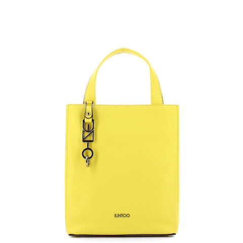 Iuntoo - armonia limone small vertical tote - 168095 - limone | Italystation.com - Shop Now at italystation.com