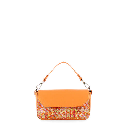 Iuntoo - essenziale tweed albicocca mini handbag - 106003 - alb | Italystation.com - Shop Now at italystation.com