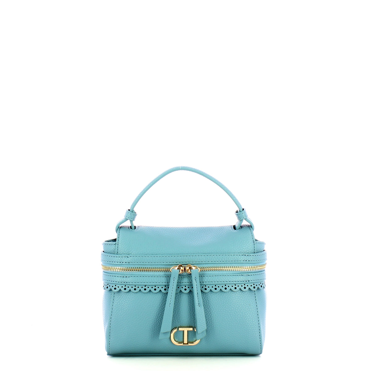 Twin Set Twin set - borsa a mano top handle c��cile piccola blue chalc | Italystation.com - Shop Now at italystation.com