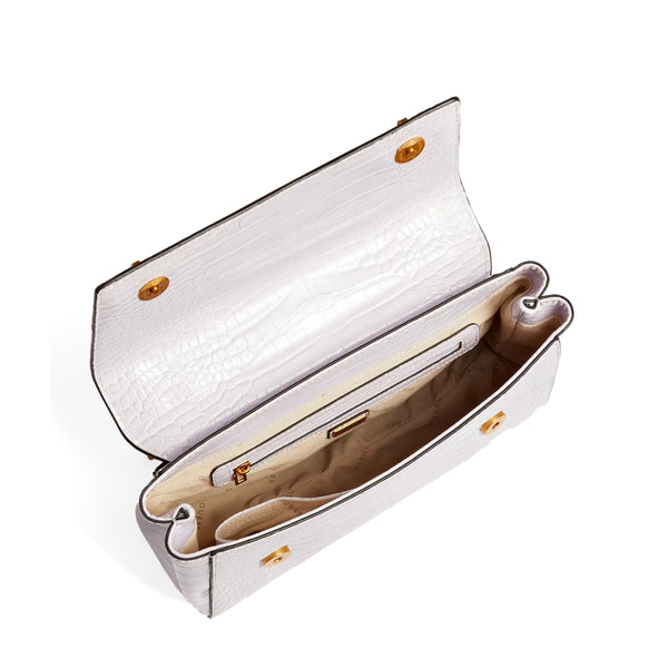 Guess - borsa a spalla katey cocco lilac - hwca8494190 - lilac | Italystation.com - Shop Now at italystation.com