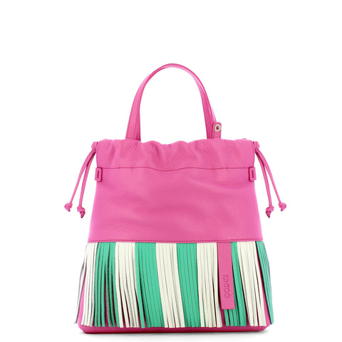 Iuntoo - suadente rosa acquamarina bianco small handbag - 10402 | Italystation.com - Shop Now at italystation.com