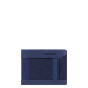 Piquadro - Portafoglio con portadocumenti RFID in tessuto ric | Italystation.com Shop Now at italystation.com
