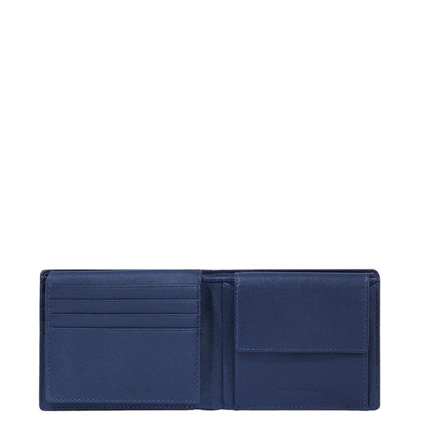 Piquadro - Portafoglio con portadocumenti RFID in tessuto ric | Italystation.com Shop Now at italystation.com