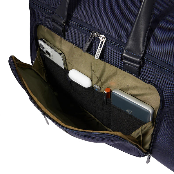 Piquadro - borsone zaino brief - bv6305br2 - blu | Italystation.com - Shop Now at italystation.com