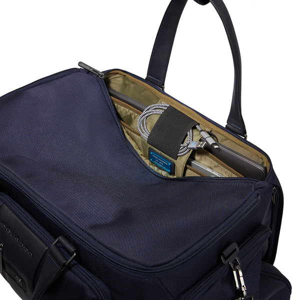 Piquadro - borsone zaino brief - bv6305br2 - blu | Italystation.com - Shop Now at italystation.com