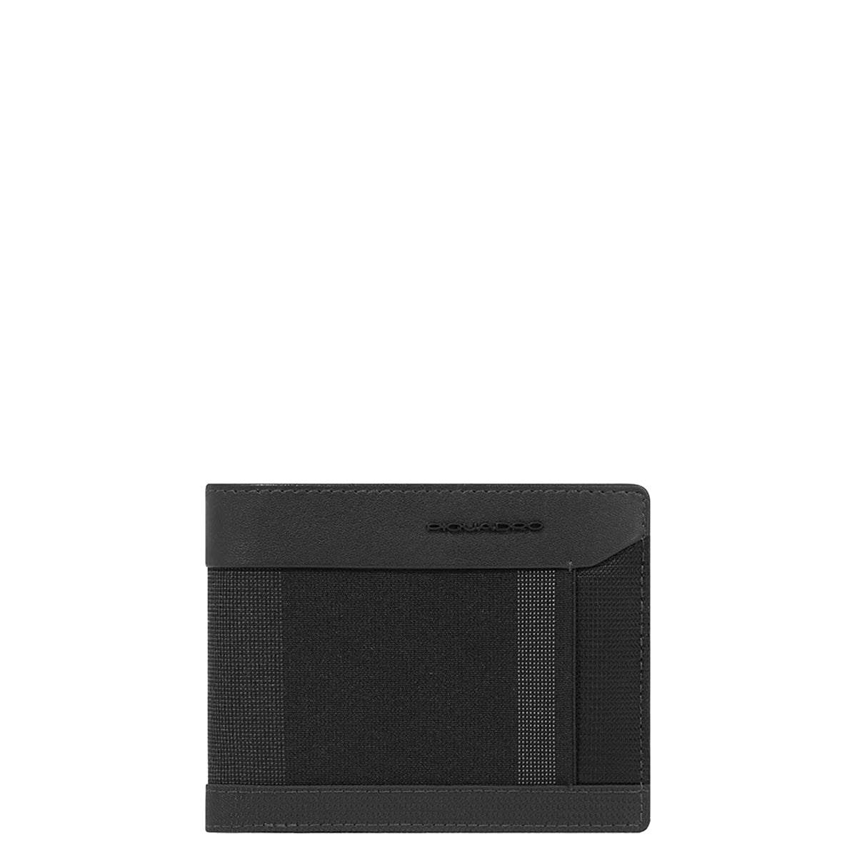 Piquadro - Steve RFID Wallet with ID pocket in recycled fabric - PU4518S131R - NERO