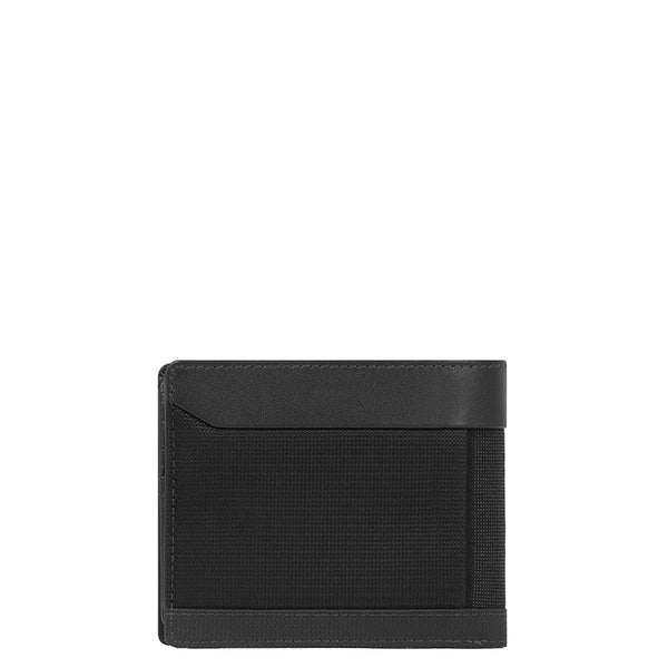 Piquadro - Steve RFID Wallet with ID pocket in recycled fabric - PU4518S131R - NERO