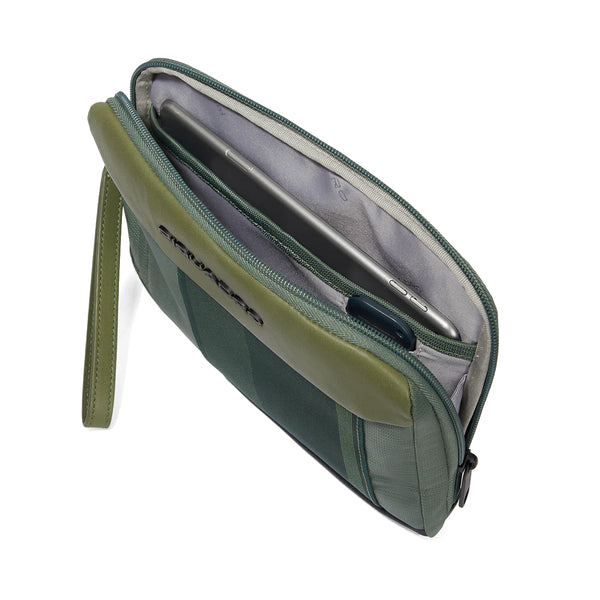 Piquadro - Pochette Porta Tablet Mini in tessuto riciclato Steve - AC6316S131 - NERO