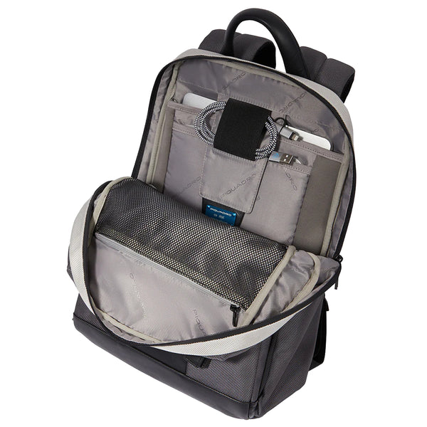 Piquadro - Zaino porta PC Brief 2 14 - CA3214BR2S - GRIGIO/NERO