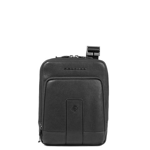 Piquadro - Small Crossbody Bag with Tablet sleeve - CA3084S129 - NERO