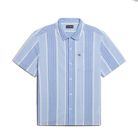 Napapijri - tulita stripe short sleeve shirt - np0a4hq1 - st | Italystation.com - Shop Now at italystation.com