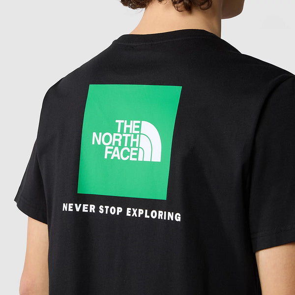 The North Face - T-Shirt Redbox TNF Black Optic Emerald - NF0A87NP - TNF/BLACK/OPTIC