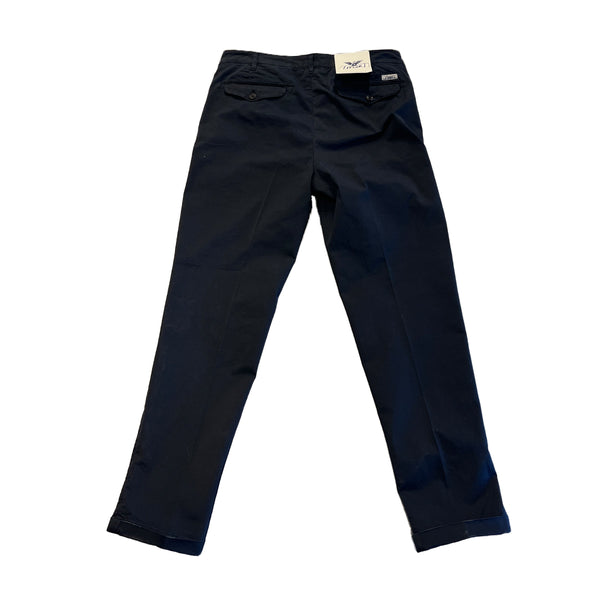 Clarks - Pantaloni Alfred Chino Pinces Navy Blue - ALFRED-T095 - NAVY/BLUE