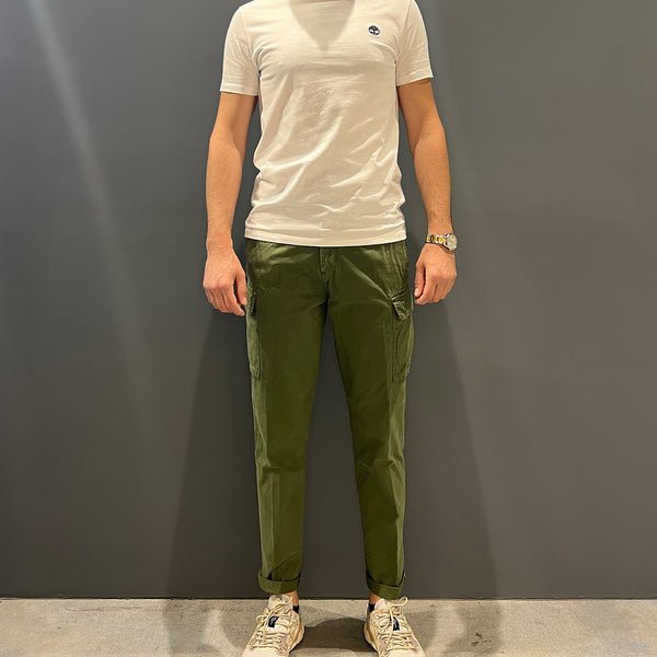 Clarks - pantaloni gary utility cargo over army green - gary-t0 | Italystation.com - Shop Now at italystation.com