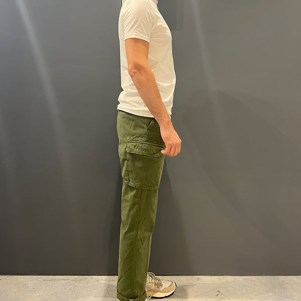 Clarks - pantaloni gary utility cargo over army green - gary-t0 | Italystation.com - Shop Now at italystation.com