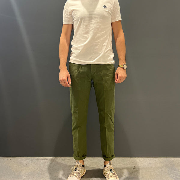 Clarks - Pantaloni Wayne Fatigue Army Green - WAYNE-T010 - ARMY/GREEN