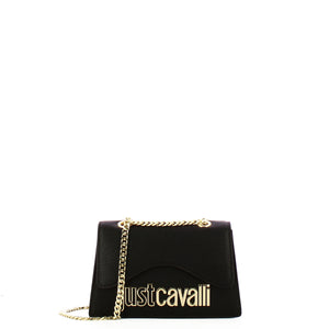 Just Cavalli - Mini Borsa a spalla Metal Lettering Black - 76RA4BB7ZS766 - BLACK