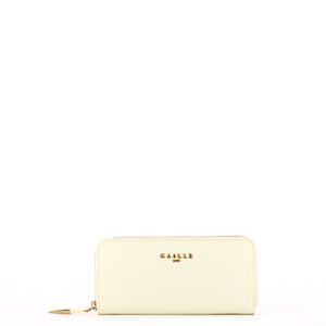 Ga��lle - Portafoglio in similpelle saffiano Zip Around Bianco | Italystation.com Shop Now at italystation.com
