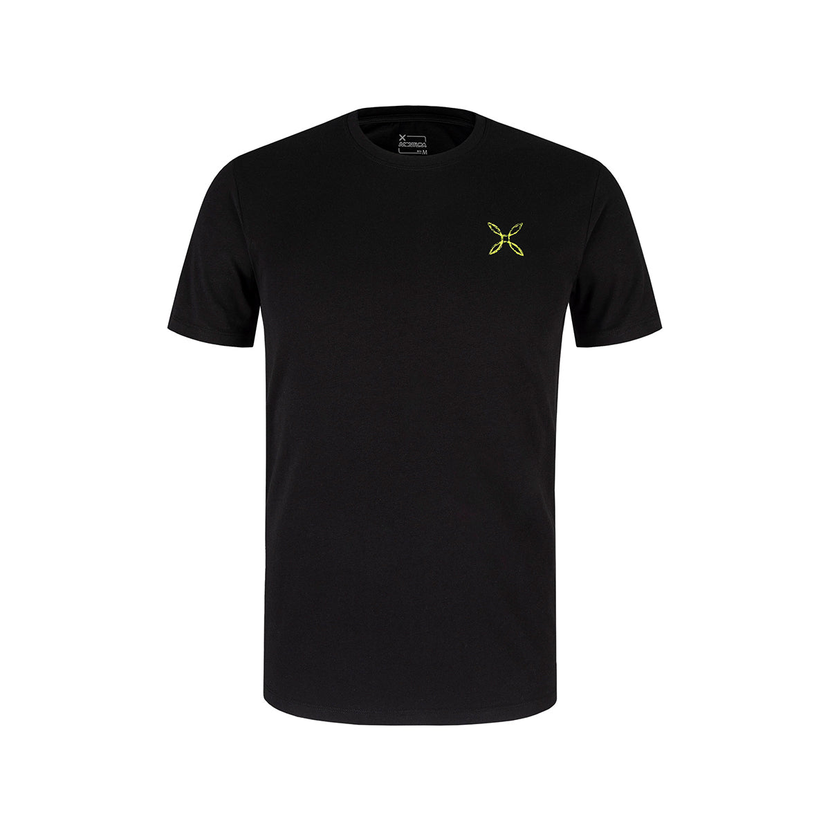 Montura - T-Shirt Pencil Logo Nero Verde Lime - MTGC49X 5290 - BLACK/VERDE/LIME