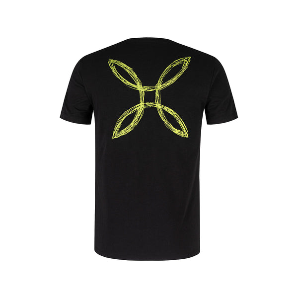 Montura - T-Shirt Pencil Logo Nero Verde Lime - MTGC49X 5290 - BLACK/VERDE/LIME