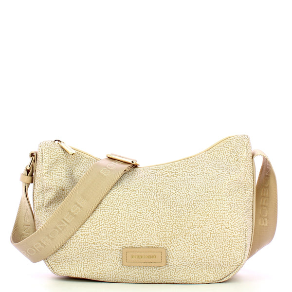 Borbonese - Tracolla Luna Bag Small Beige - 224077J47 - BEIGE