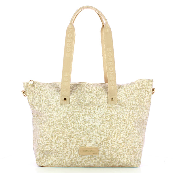 Borbonese - Borsa Shopping Large Beige - 224084J47 - BEIGE