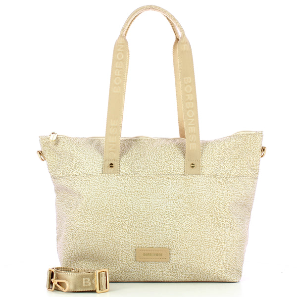 Borbonese - Borsa Shopping Large Beige - 224084J47 - BEIGE