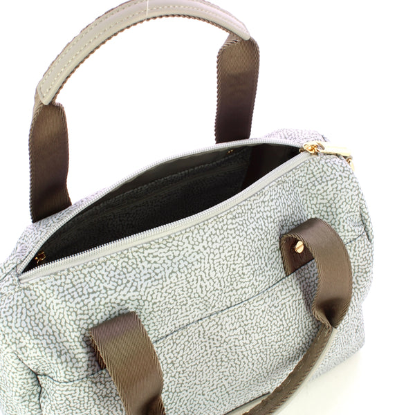 Borbonese - Borsa bauletto Small Grigio Chiaro Grigio - 224085J47 - GRIGIO/CHIARO/GRIGIO