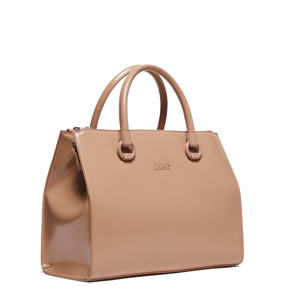 Liu Jo - Borsa a mano in vernice Cammello - AF3344E0132 - CAMMELLO