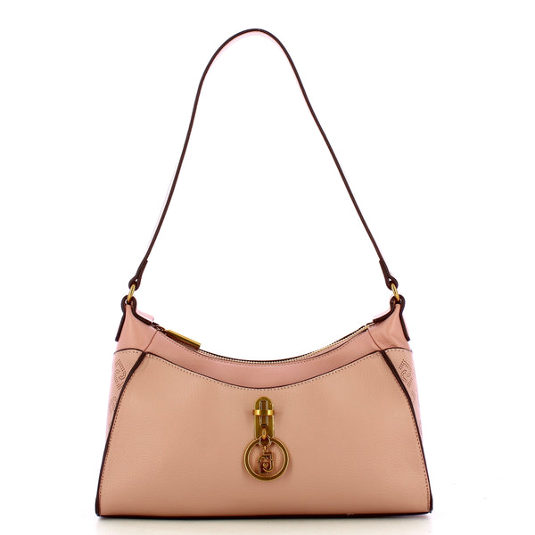 Liu Jo - Borsa a spalla Ecosostenibile con charm Soft Peach - AF3034E0031 - SOFT/PEACH