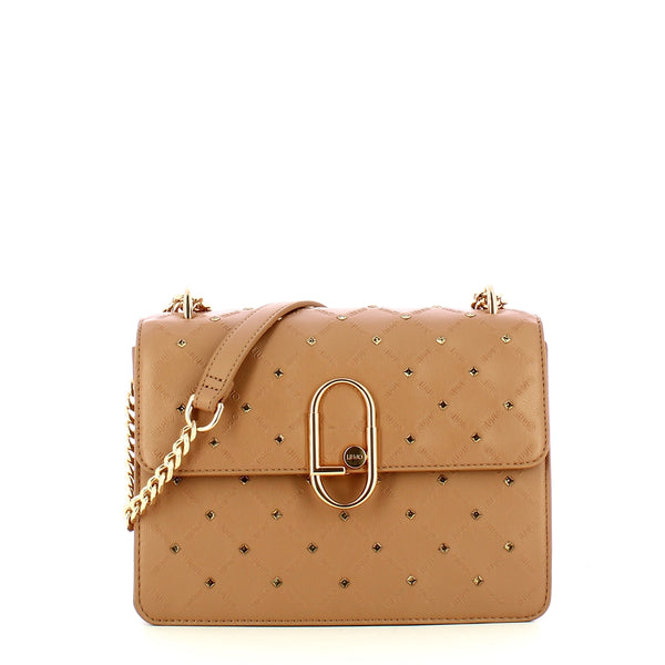 liu jo - borsa a tracolla con strass nuez - af3426e0059 - nuez | Shop Now at Italystation.com