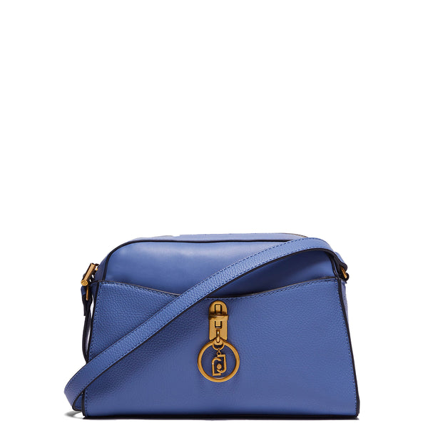 Liu Jo - Borsa a tracolla Ecosostenibile con charm Steel Blue - AF3039E0031 - STEEL/BLUE