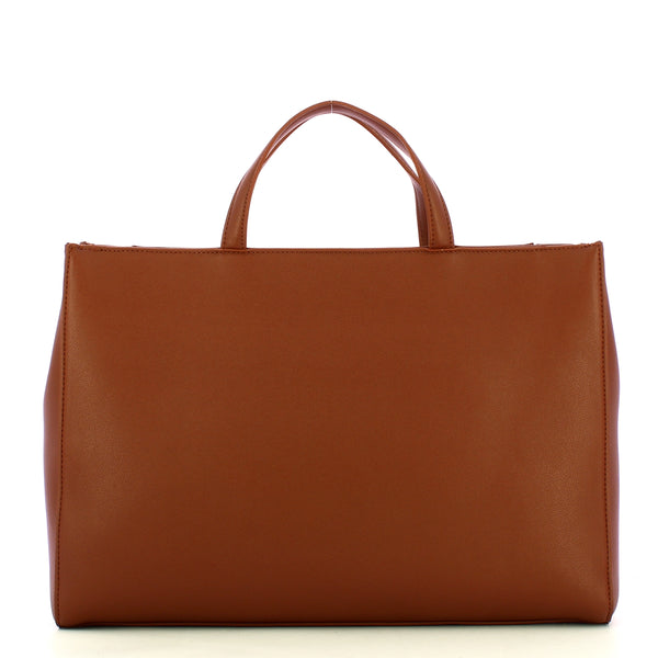 Liu Jo - Maxi Borsa a mano Ecosostenibile con logo Chocolat - AF3208E0027 - CHOCOLAT