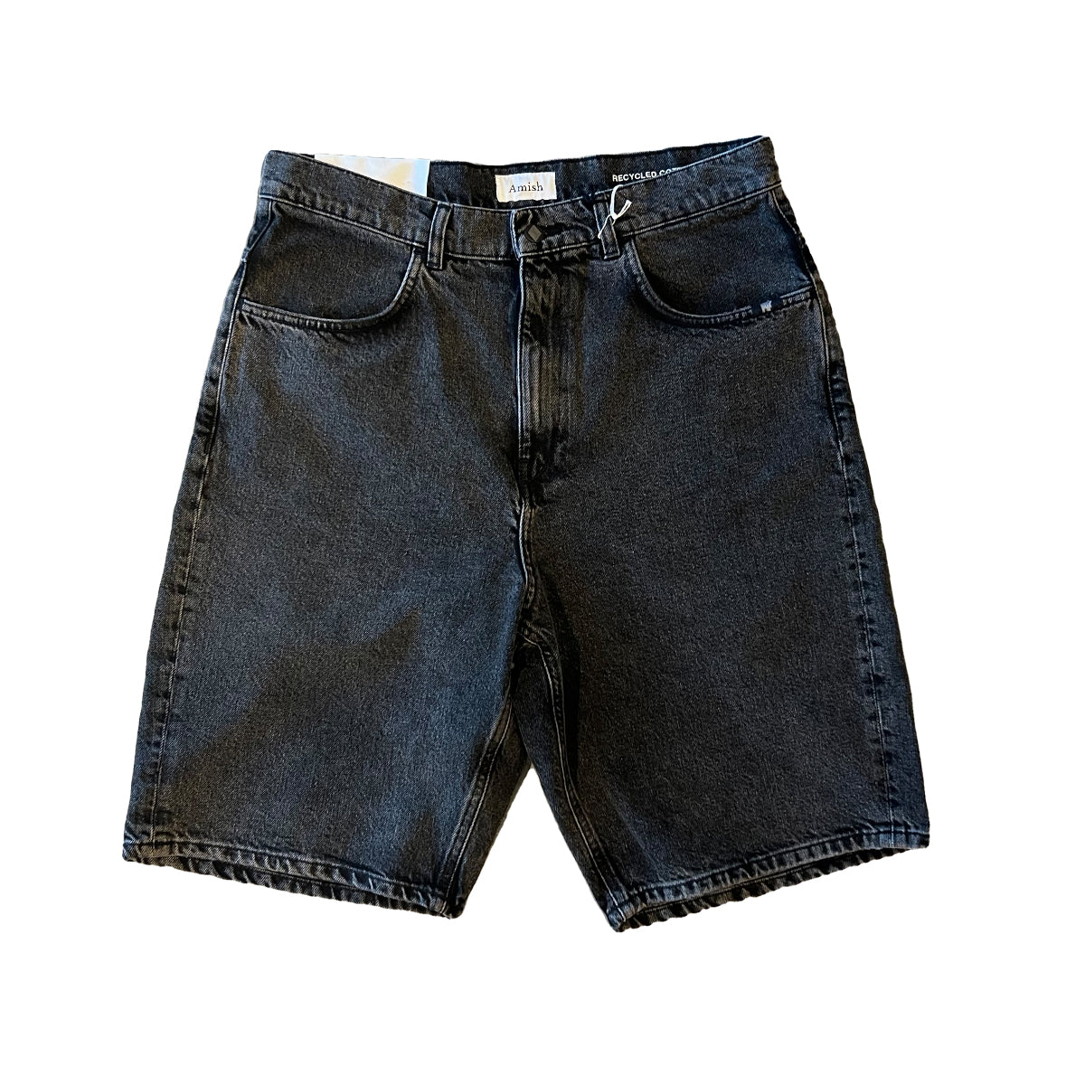 Amish - bermuda tommy black stone denim - amu003n0941771 - denim | Italystation.com - Shop Now at italystation.com