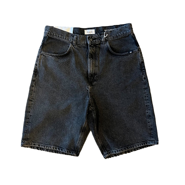 Amish - bermuda tommy black stone denim - amu003n0941771 - denim | Italystation.com - Shop Now at italystation.com