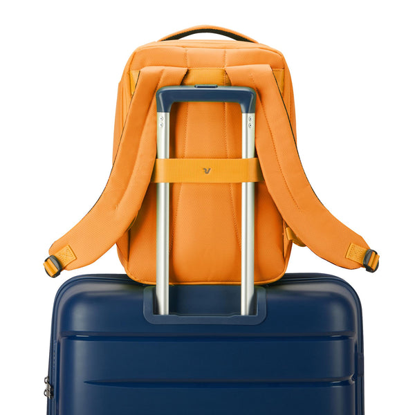 Roncato - Zaino da Viaggio Espandibile Ironik  2.0 Apricoat Orange - 415336 - APRICOT/ORANGE