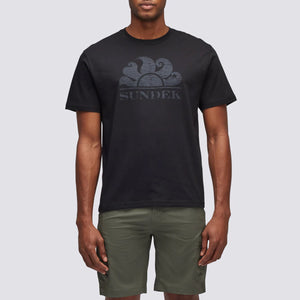 Sundek - T-Shirt New Simeon con logo Black - M021TEJ78OT - BLACK