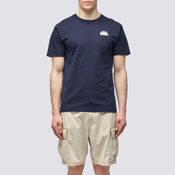 Sundek - T-Shirt con taschino Navy - M609TEJ7800 - NAVY/01