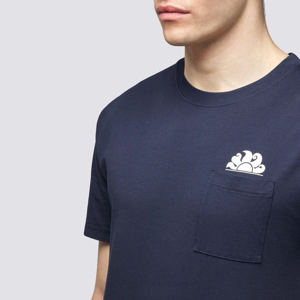 Sundek - T-Shirt con taschino Navy - M609TEJ7800 - NAVY/01