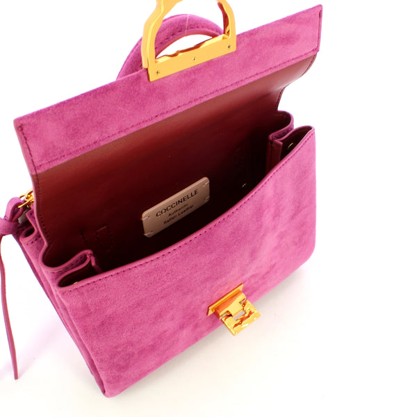 Coccinelle - Minibag Arlettis Suede Droplet Pulp Pink - PL655B701 - PULP/PINK