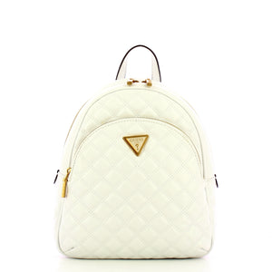 Guess - Giully White Quilted Backpack - HWQA8748320 - WHITE