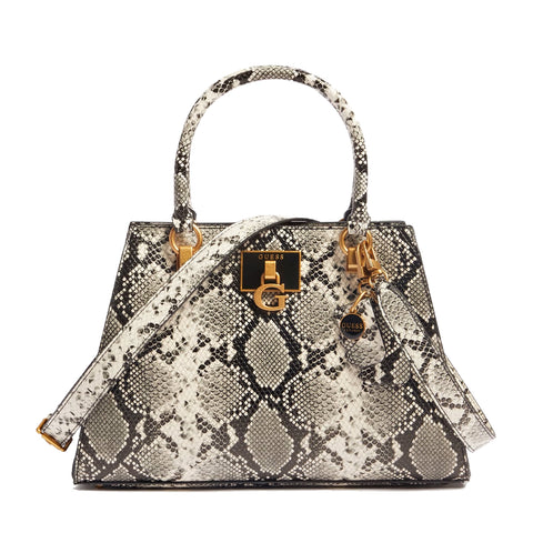 Guess - borsa a mano stephi pitone black white - hwkb7875070 - b | Italystation.com - Shop Now at italystation.com