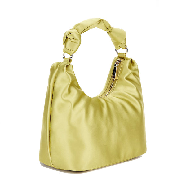 Guess - mini borsa a mano velina in satin chartreuse - hweg87650 | Italystation.com - Shop Now at italystation.com